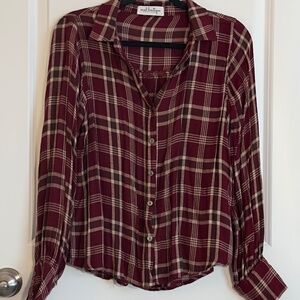 Mod Boutique Burgundy Plain Shirt